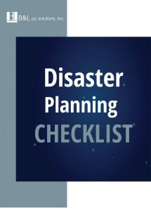 Disaster Planning Checklist