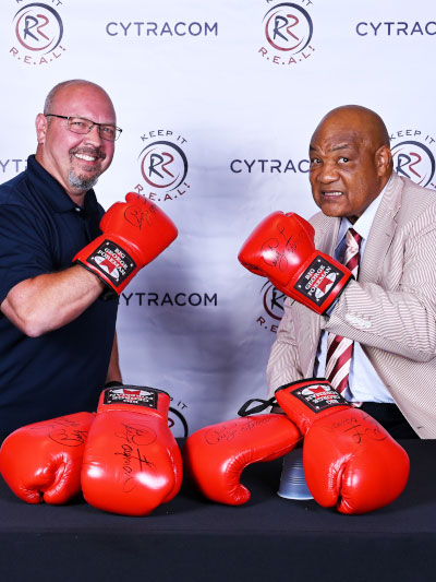 Brain Bratchie with George Foreman