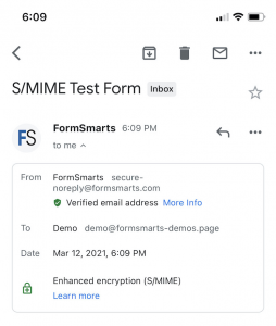 SMIME Test Form