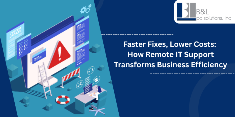 Faster Fixes, Lower Costs: How Remote IT Support Transforms Business Efficiency
